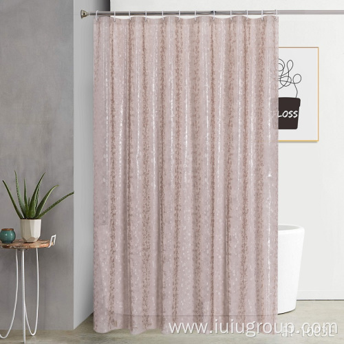 custom design transparent shower curtain